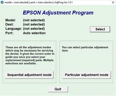 Programa de reseteo Epson EcoTank L4150