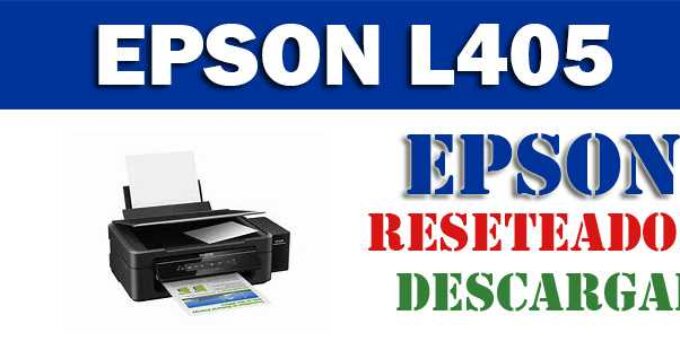 Descargar programa para resetear impresora Epson L405