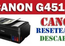 Descargar programa reset para resetear impresora Canon G4511