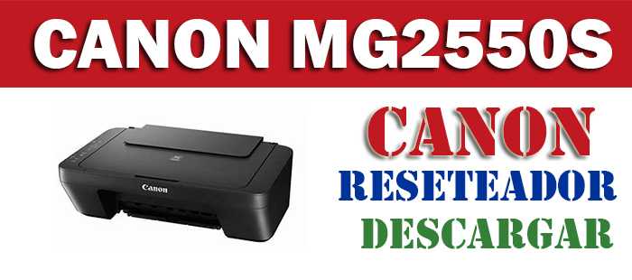 Resetear impresora Canon Pixma MG2550S | Impresoras Total