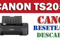 Descargar programa reset para resetear impresora Canon TS205