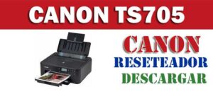 Descargar programa reset para resetear impresora Canon TS705