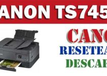 Descargar programa reset para resetear impresora Canon TS7450