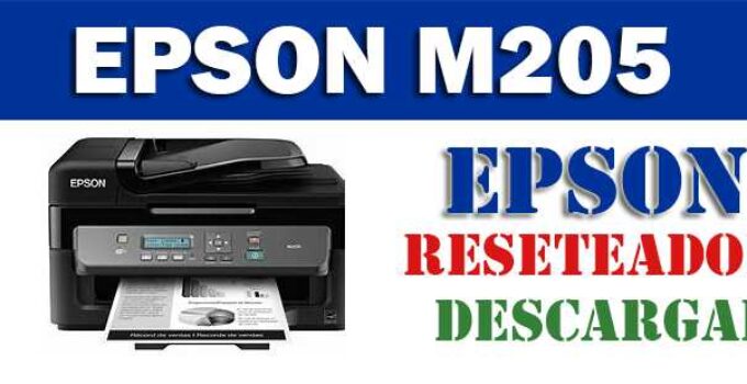Descargar programa reset para resetear impresora Epson M205