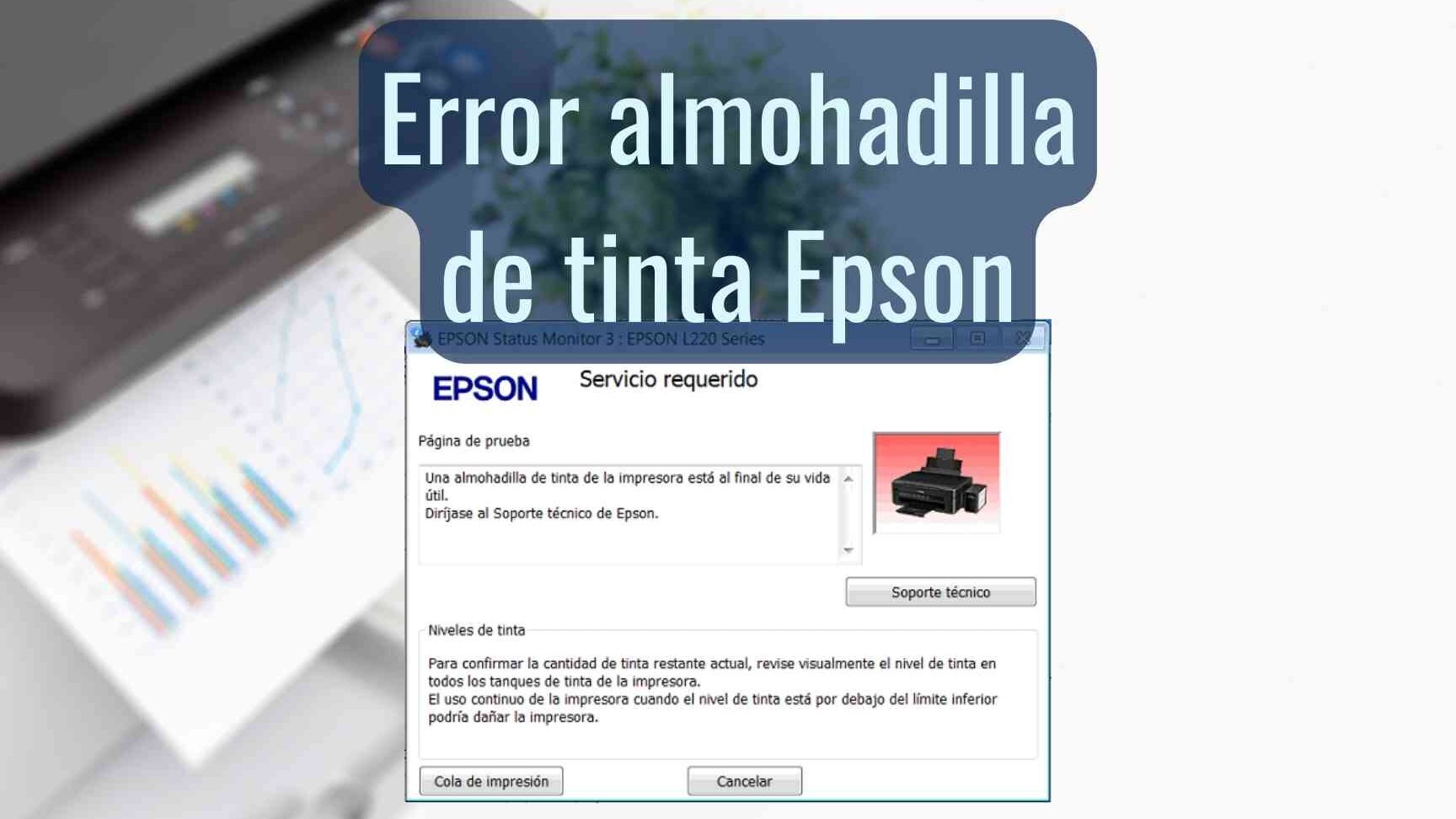 Reset almohadillas epson l380