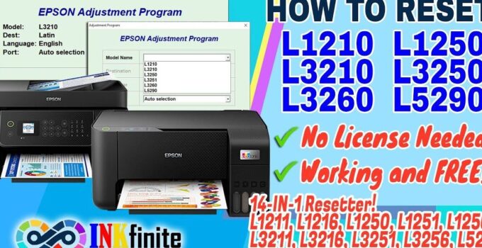 resetear epson l3210 con botones